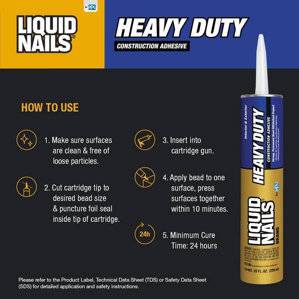 liquid nails general purpose construction adhesive ln 901 c3 600
