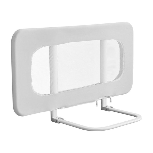 Toddler Bed Rail, Kids Beds Guard Rail with Reinforced Iron Pipe and Oxford Cloth, for Crib, 31.5 x 26.38 in, 1 Piece