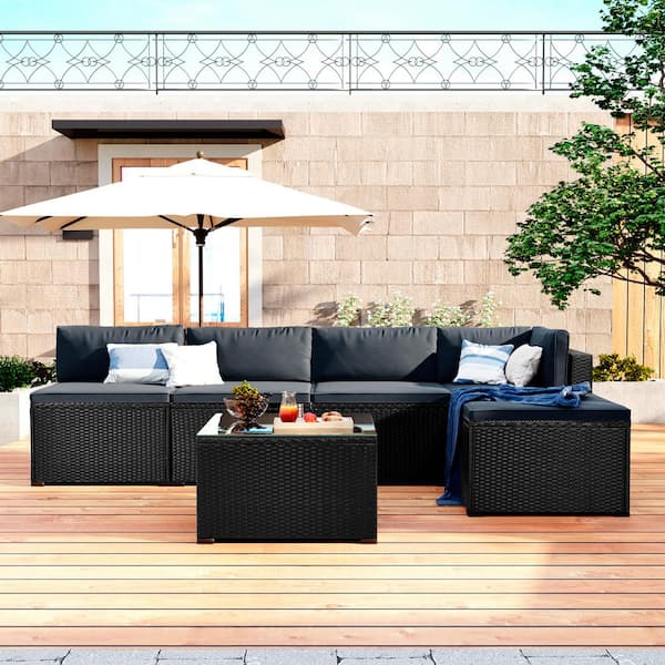 Rattan corner sofa online asda