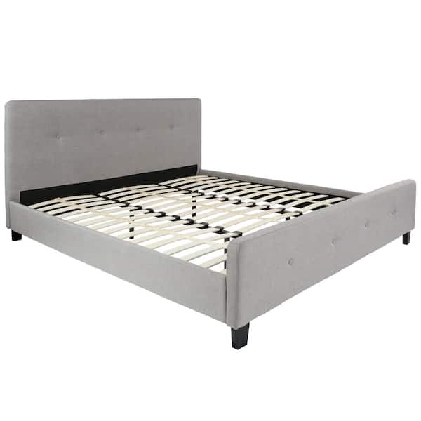 Carnegy Avenue Light Gray King Platform Bed