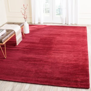 Himalaya Red 9 ft. x 12 ft. Solid Area Rug
