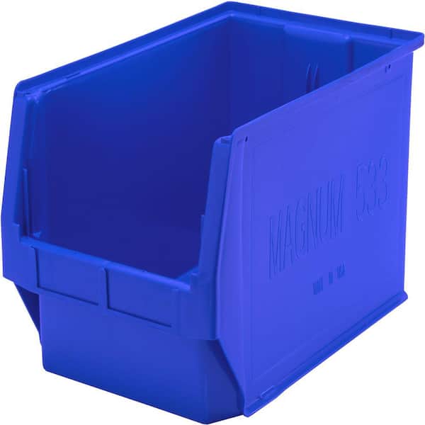 QUANTUM STORAGE SYSTEMS Magnum 13-Gal. Storage Tote in Blue (3-Pack)