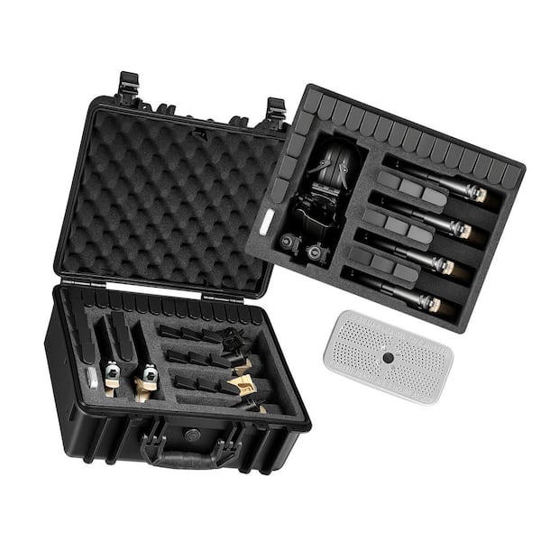 Hard Pistol Case, 18.7 x 12.5 x 7.5 in. Heavy Duty Hard Gun Case with XPE Foam Interior, Waterproof Pistol Storage Box