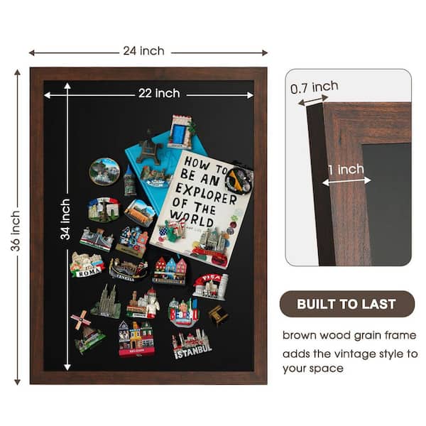 Magnetic Chalkboard For Wall - 11.8x35.4 Inch Long Menu Board For Restaurant, Kitchen, Home Office Decor