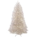 7.5 ft. Dunhill White Fir Artificial Christmas Tree with Clear Lights
