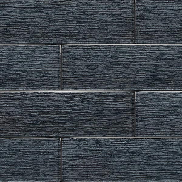 MSI Glacier Blue 3 in. x 9 in. Glossy Glass Subway Tile (0.19 sq. ft./Each)