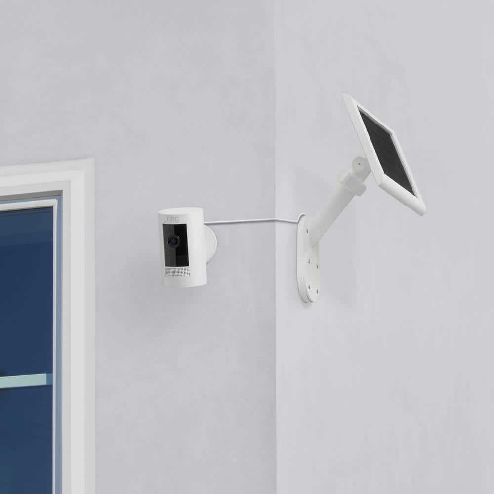 Black Adjustable Wall Mount for Solar Panels and Cameras