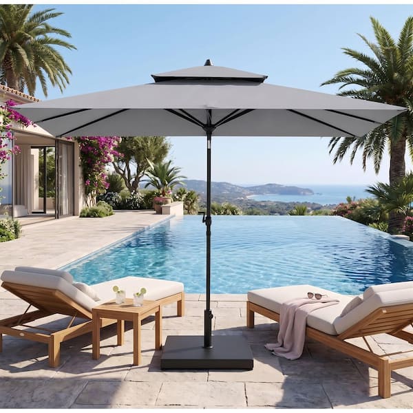 5-6foot patio umbrellas with base Stylish, Not-Basic for $100 or Less Introducing our premier offering 6' Sunbrella A Aluminum Patio