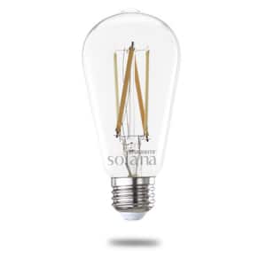 60 Watt equivalent ST18 with Medium Screw Base E26 in Clear Finish Dimmable 2200-6500K Solana WIFI LED Light Bulb 1-Pack
