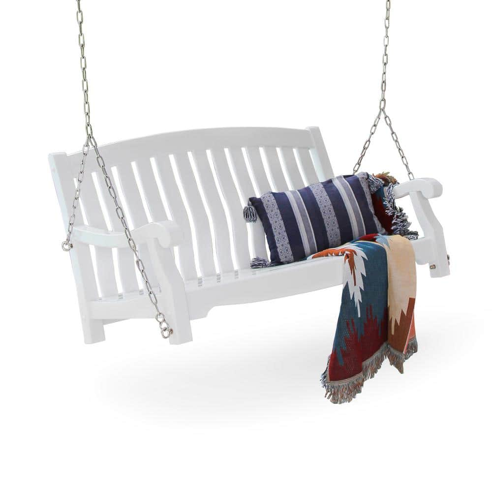 Mainstays white store porch swing