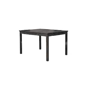 Svend 46 in. Black Charcoal Rectangular Dining Table