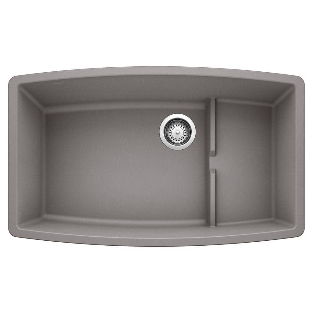 Blanco PERFORMA CASCADE 32 in. Undermount Single Bowl Metallic Gray
