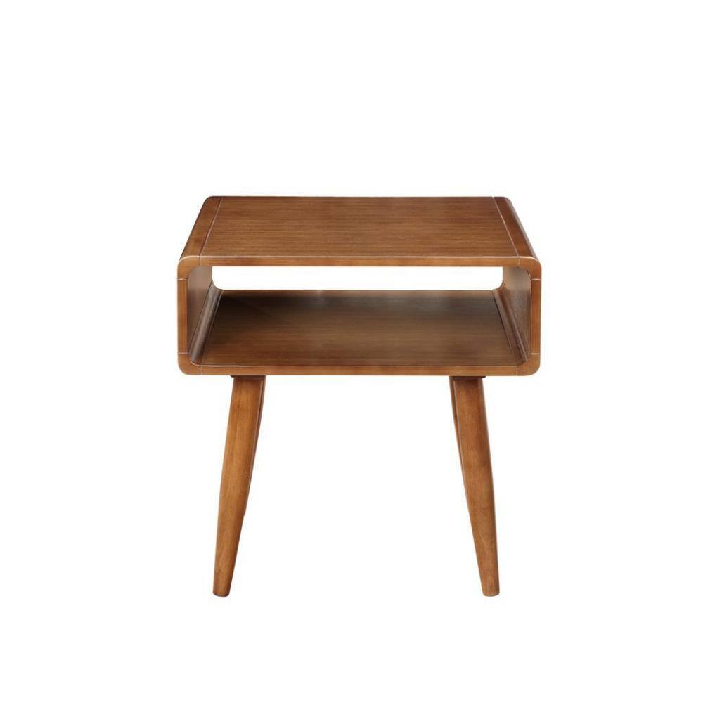 Zebra Alborg Rich Walnut End Table - thumbnail 5