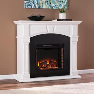 Margueritte 23 in. Electric Fireplace in White