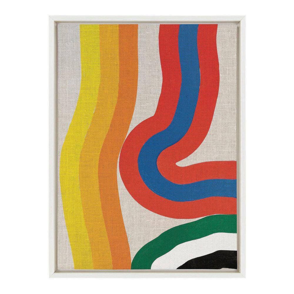 Amber Vittoria Colorful Geometric Abstract Canvas Print, 18x24