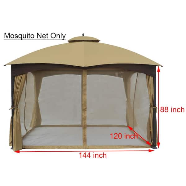 APEX GARDEN Universal 10 ft. x 12 ft. Gazebo Replacement Mosquito