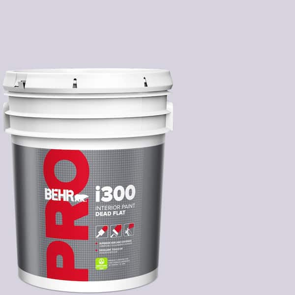 5 gal. #650E-2 Lovely Lavender Dead Flat Interior Paint