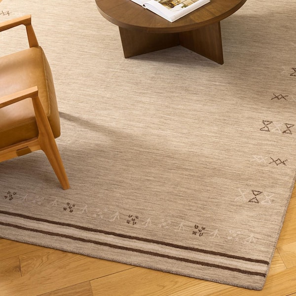 Himalaya 6 ft. x 8 ft. Beige/Brown Geometric Area Rug