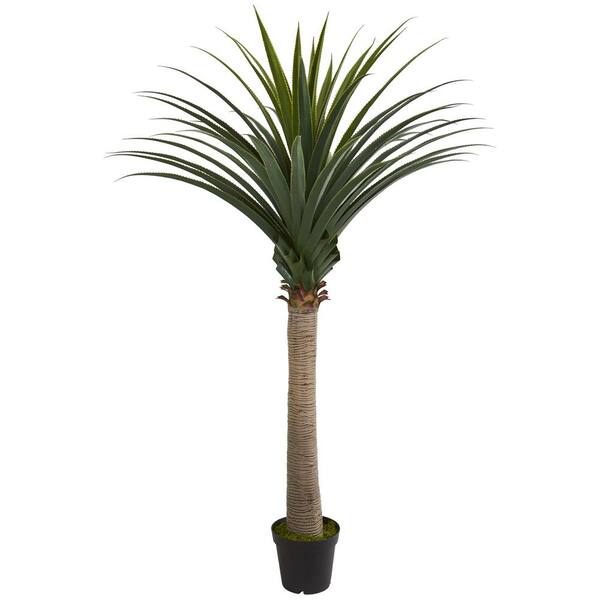 Nearly Natural Indoor 6.5 ft. Yucca Cane Artificial Plant