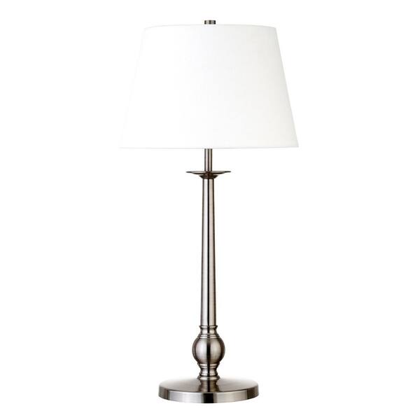 brushed nickel table lamps home depot