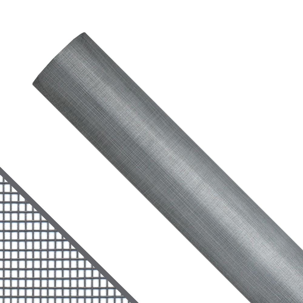 84 in. x 100 ft. Gray Fiberglass Screen Roll for Windows and Door