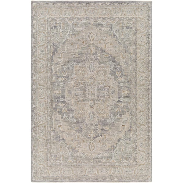 Valentino Coal Medallion 8 ft. x 10 ft. Indoor Area Rug