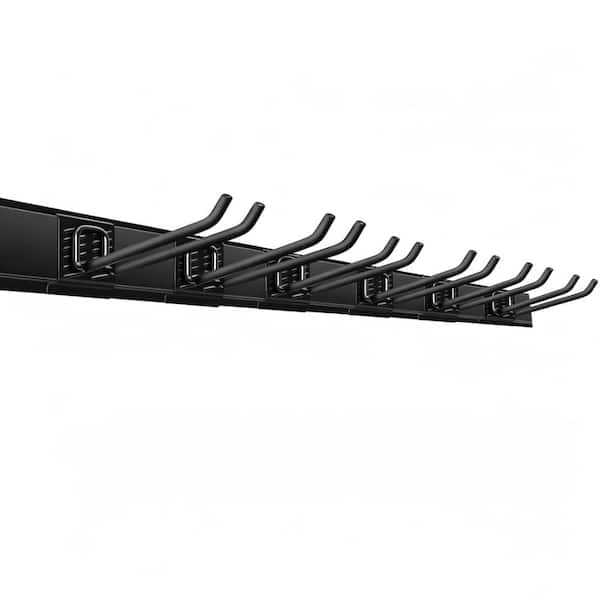 Wallmaster Garage Storage Organization Wall Mount, Garden Tool Rack Organizer Heavy Duty Folding Chair Hangers with 6 Ad