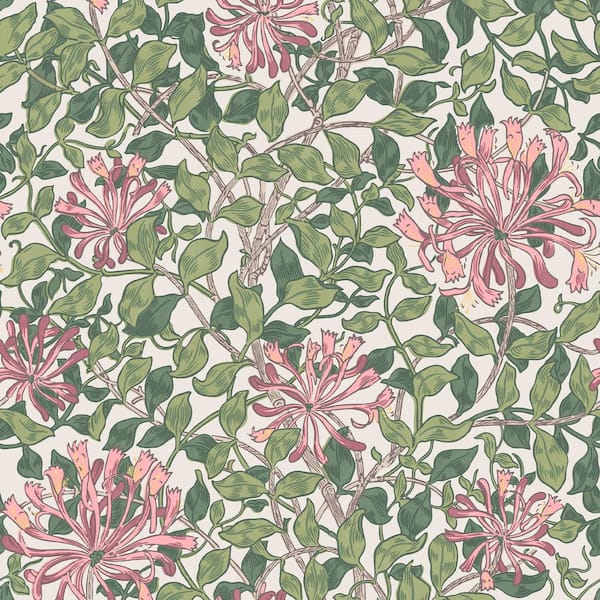Graham & Brown William Morris at Home Honeysuckle Blossom Wallpaper