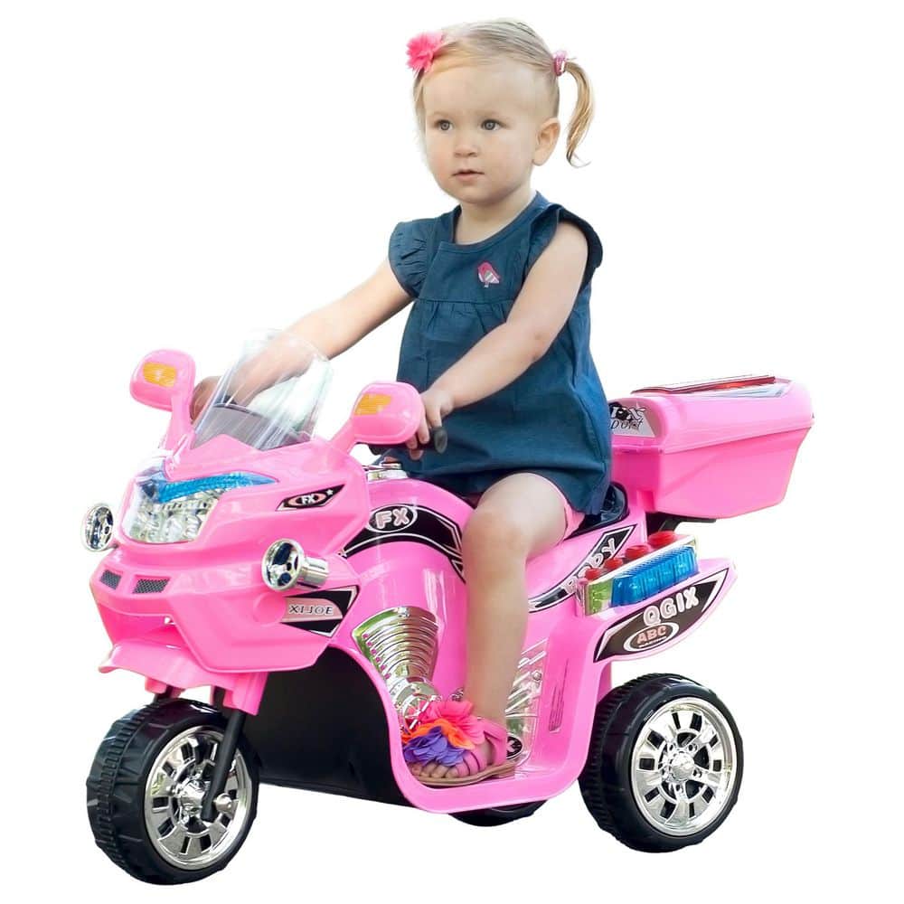 t*y様 RALEIGH レザー 本革 ピンク 32 ライダース 希少カラー Lil Rider 3-Wheel Battery Powered Motorcycle Ride on Toy in Pink