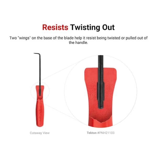 TEKTON Straight Pointed Pick (1/8 x 3 in. Shank) PNH21101 - The