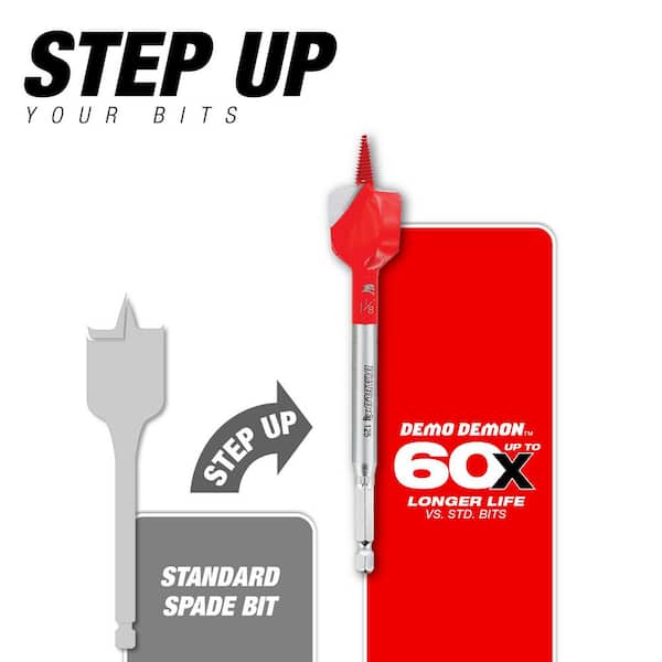 DIABLO Speed Demon High Speed Steel Spade Bit Set With Pouch (16