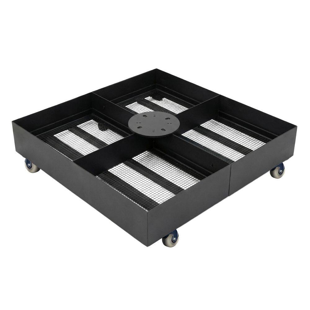 1100 lbs. Heavy Duty Patio Umbrella Base with Wheels Cantilever Offset Weighted Base in Black price history on PriceWatchPro