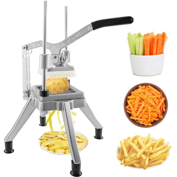VEVOR Commercial Vegetable Fruit Chopper 1/4 in. Blade, Heavy Duty Professional Food French Fry Cutter Onion Slicer