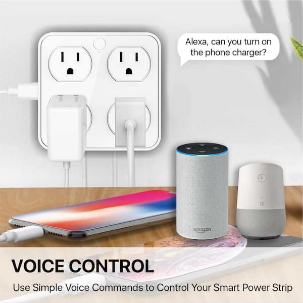 Bluetooth Mesh Smart Plug, Simple Set Up, Alexa App Remote Control and Alexa Voice Control, ETL & FCC Certified, 1 Pack