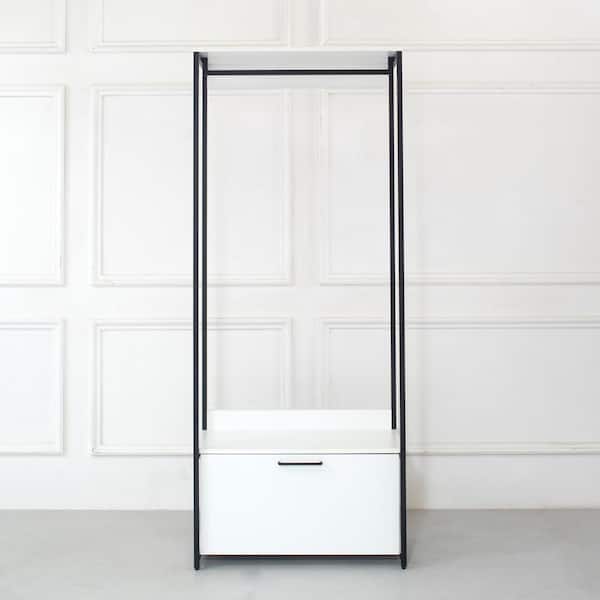 Klair Living Fiona 32 in. W White Freestanding Wood Closet System