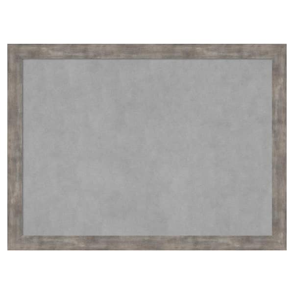 Amanti Art Marred Pewter 31 in. x 23 in. Magnetic Board, Memo Board