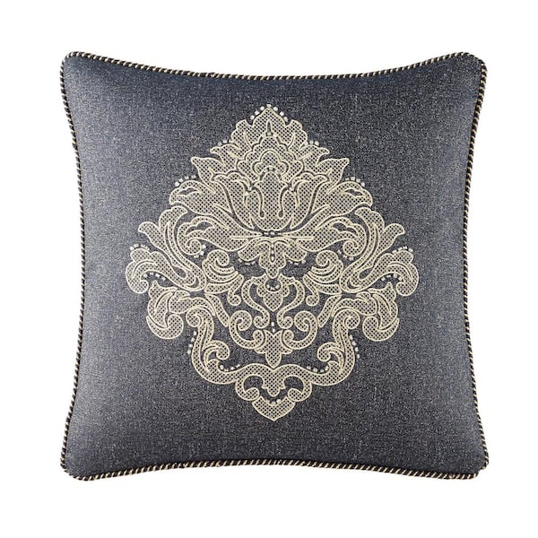 Waterford Vaughn Decorative Pillows Set of 3 - Navy, Gold