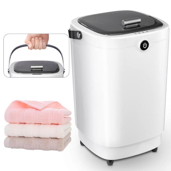 20L Capacity Single Towel Warmer Bucket in White, Electric Plug-In, 4 Timing Settings, Overheating Protection