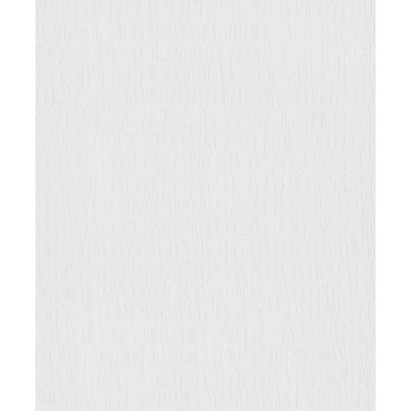 Unbranded Kumano Collection White Textured Ruche Silk Pearlescent Finish Non-Pasted Vinyl on Non-woven Wallpaper Roll
