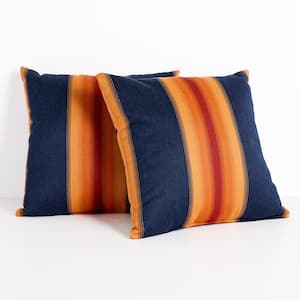 Sunbrella Pendleton Grand Canyon Sunset Square Outdoor Throw Pillow (2-Pack) 22 in. H x 22 in. W x 6 in. D