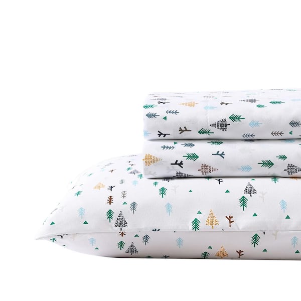 Eddie Bauer Kids Dreamland 4-Piece Green Microfiber Queen Sheet Set