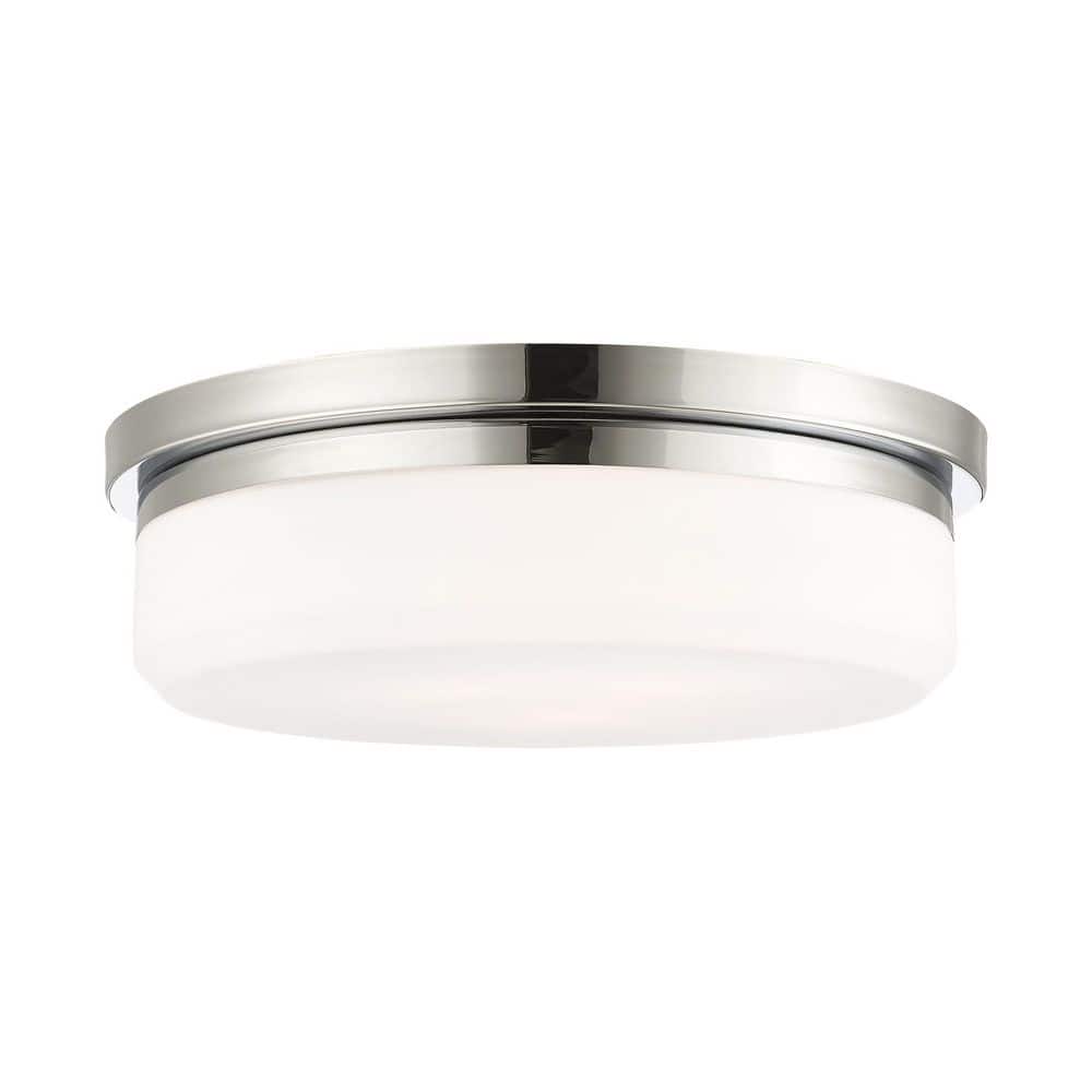 Stratus Contemporary 3-Light Flush Mount in Polished Chrome