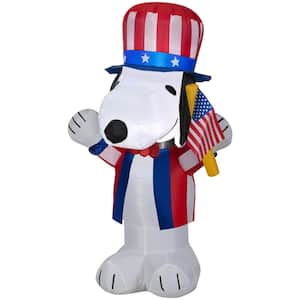 3.5 ft. Tall Airblown Patriotic Snoopy