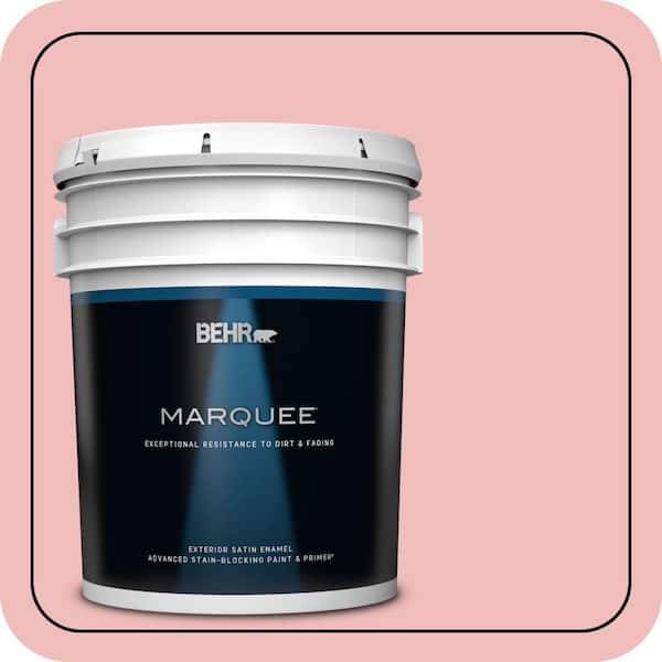 BEHR MARQUEE 5 gal. #CE-01 Alpenglow Satin Enamel Exterior Paint & Primer