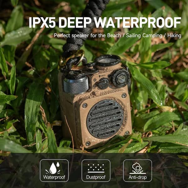 MUZEN Wild Mini Rugged Waterproof Bluetooth Portable Speaker in