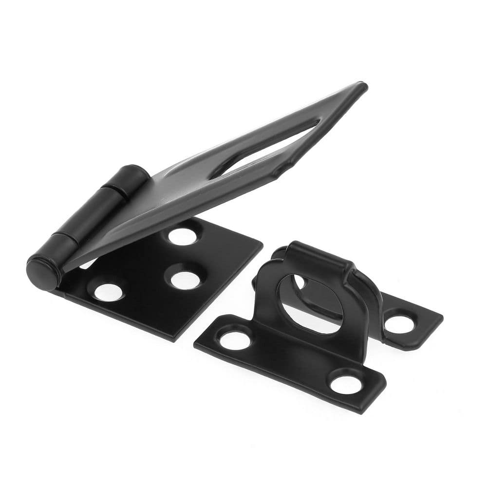 Door and Gate, Safety Hasp Hinge Latch with Fixed Staple 3-1/4 inch with Screws, Matte Black (Single Pack) price history on PriceWatchPro