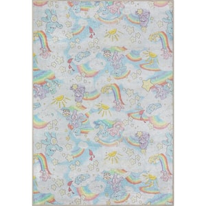 Care Bears Rainbows In The Sky Multi 3 ft. 3 in. x 5 ft. Area Rug