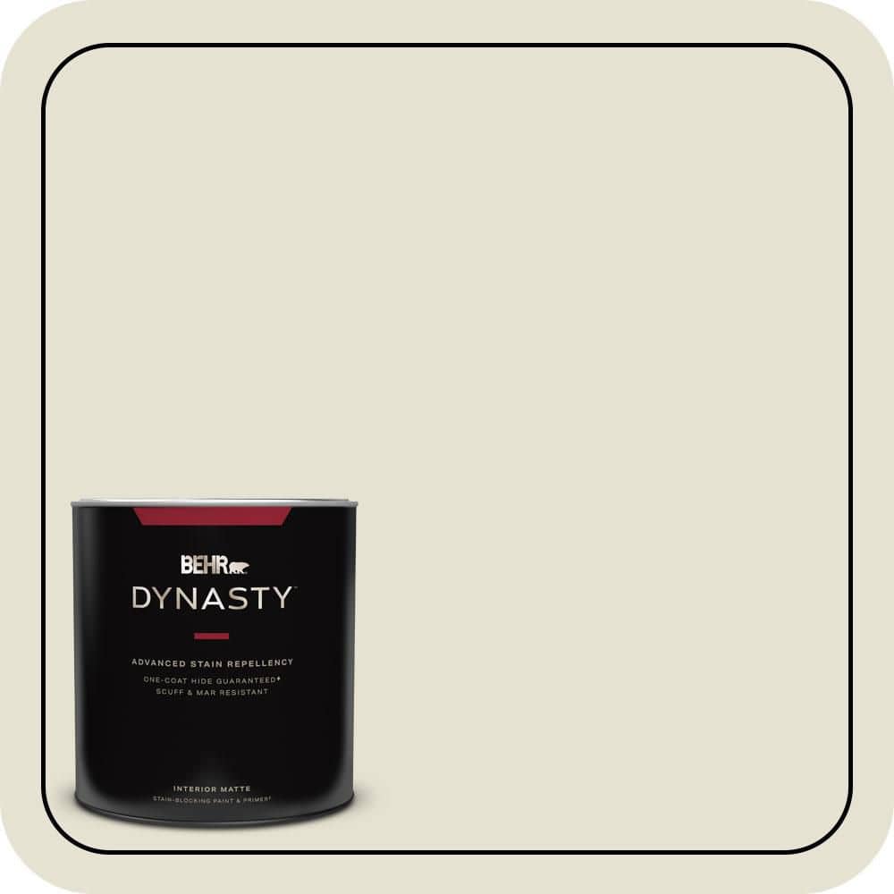 BEHR DYNASTY #73 Off White Matte Stain-Blocking Interior