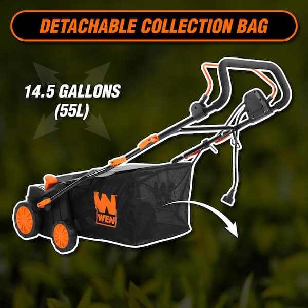 WEN 16 in. 15 Amp 2 in 1 Electric Dethatcher and Scarifier with