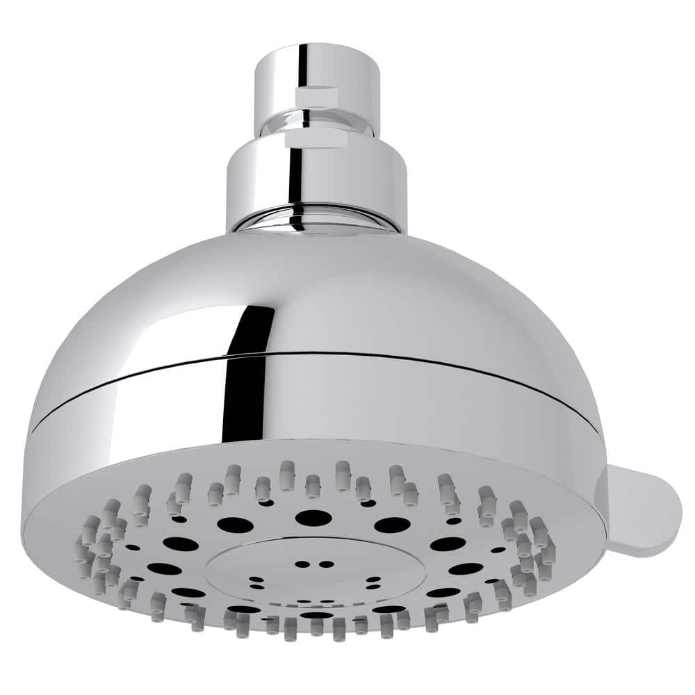 UPC 826712006464 product image for 3-Spray Patterns 4 in. Wall Mount Fixed Shower Head in Polished Chrome | upcitemdb.com